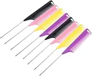 ADOCARN 12pc Pintail Comb Set for Barber Haircutting Hairdressing for Men Women Boys and Girls