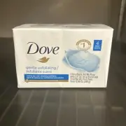 Dove Gentle Exfoliating Bar Soap Pack of 4 Bars