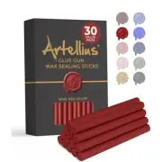 Premium Sealing Wax Sticks (Bulk 30 Pack) - Red Wine