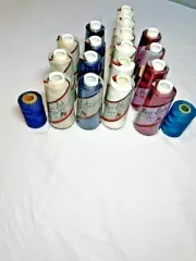 Maxi-lock A&E Thread Lot of 18 Spools -Various Colors; 3000 yds each