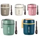 Insulated Lunch Container Hot Food Jar 480ml Vacuum Soup with Spoon Container