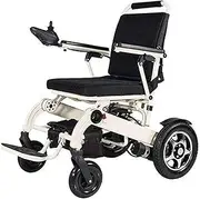 Foldable Electric Wheelchair, Multi-Functional Intelligent Power Wheelchairs, Portable Dual Motors Wheelchair, 4 Wheels Walker for The ELD