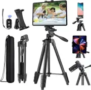 60'' Tablet Tripod Stand Mount Holder with Bluetooth Remote for iPad, iPhone