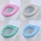 Bathroom Toilet Seat Closestool Cushion Washable Soft Cover Mats Lid Warmer J0Y8
