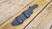 TOPS APACHE DAWN APAD-02 Custom KYDEX Sheath, leather Scout Loops, Taco, (BK)