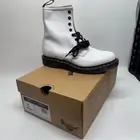 Dr. Martens 1460 Softy T White Leather Lace Up Boots Women’s Size 9 New