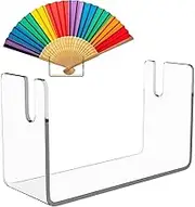 Folding Fan Display Stand - transparent fan stand, Easel Stand, Display Rack | Clear Acrylic Desktop Hand Fan Holder, Exhibition, Decorative Display Holder, Easel type Display Rack for Folding Handhe