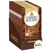 Premium Chocolate Bars, 8 Pack, Milk Chocolate Hazelnut, Luxury Chocolate, In...