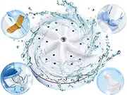 Mini Washing Machine Portable Washer College Rooms Travel Home Apartment Laundry Small Turbine Washer with USB Business Trip Sink RV Trailer Truck Dormitory Dorm Bucket(watts, 80)