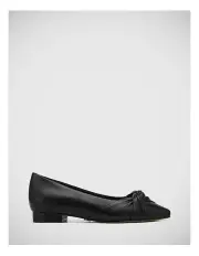 [Wittner] Maya Leather Flat in Black