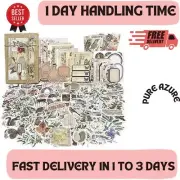260 Pcs Vintage Journaling Scrapbooking Suplies Ephemera Junk Journal Kit Nature