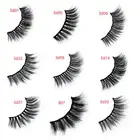 3Pairs Magnetic Eyelashes With Eyeliner And Tweezer False Natural Lashes Set b