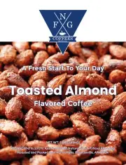 FNG Coffees-Toasted Almond-DECAF-Ground or Whole Bean- 16 oz