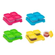Green Sprouts - Fresh Baby Food Glass Containers - 2oz (4-Pack) - Safe, Durable & Leak-Proof Storage