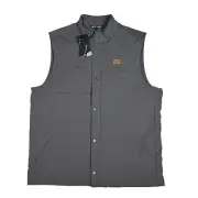 NEW Travis Mathew Men’s Snowbody Better Golf Vest Pinstripe Grey Size XL