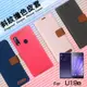 精彩款 HTC U19e U20 U23 Pro 斜紋撞色皮套 可立式 側掀 側翻 皮套 插卡 保護套 手機套