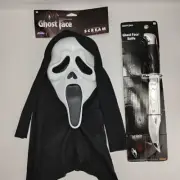 Scream Ghostface Mask and Prop Knife Set Costume Fun World