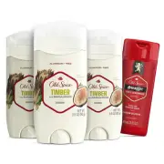 Old Spice Men's Deodorant Aluminum-Free Timber with Sandalwood 3.0oz Pack of ...