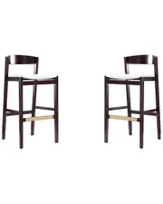 Manhattan Comfort Set of 2 Klismos Bar Stools