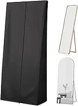 Generico Figure Hand Cover | Waterproof Full Mirror Cover Fit | Durable Oxford Fabric Silver Grey for Living Room Bedroom Dorm