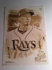 2019 Topps Allen & Ginter Jumbo 5x7 Blake Snell Rays 93 Gold 02/10