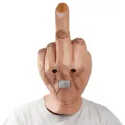 Disdain Party Prop Novelty Finger Funny Halloween Mask Middle Costume Cosplay
