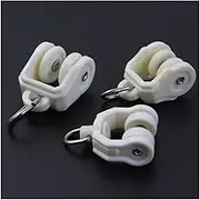 50 Pcs Curtain Track Accessories,Ceiling Flexible Bendable Curtain Track Rollers Plastic Drapery Rail Sliding Glider.