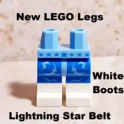 New LEGO Shorts Boots Star Belt Blue Lightning LEGS Luchador Wrester Sports Gear