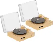 LALAFINA Dollhouse Music Accessory Mini Cd Player DIY Record Player Model Adds Detail to Your Miniature Scenes