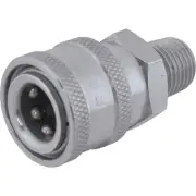 General Pump Pressure Washer Quick Coupler, 5000 PSI, 3/8in. Male, Stainless