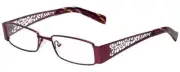 Calabria 812 Stainless Steel Lattice Designer Reading Glasses Purple +1.00