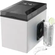 Advwin Countertop Ice Maker Machine, 10KG in 24Hrs, Auto-Cleaning Portable Ice M