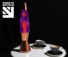 Mathmos Astro Baby Lava Lamp - copper - violet/red