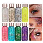 HANDAIYAN EYE GLITTER NAIL HAIR BODY FACE STICKERS 凝膠藝術散裝亮片奶