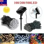 Solar Power Fairy String Lights 100/200/500 LED Outdoor Garden Christmas Decor