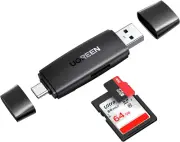 SD Card Reader USB 3.0 & USB C External Memory Card Adapter OTG Card Converter f