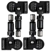 4 Tire Pressure Sensors TPMS Sensors Metal Valve Black for Porsche 991 Turbo 01.