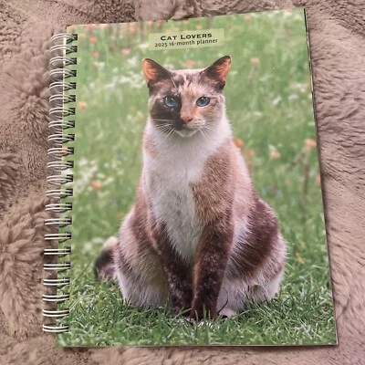Cat Lovers | 2025 6x7.75" Monthly Weekly Day Planner Calendar Brown Trout