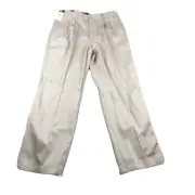 Dockers Pants Boys 32 Husky Fit Beige Pleated Front Straight Leg Youth Teen NWT
