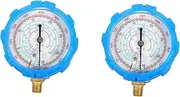 Gatuida 2pcs Air Conditioning Meter Refrigerant Gauge Gauge Air Conditioner Pressure Gauge Refrigeration Pressure Gauge Mechanical Manifold Gauge Ac Charge Gauge Copper