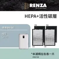 在飛比找博客來優惠-RENZA濾網 適用 BRISE C600 空氣清淨機 可替