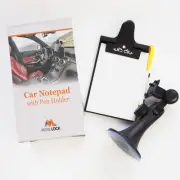Car Note Pad/Memo Pad/Clip Board with Pen Holder | Universal Suction Flexible
