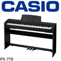 在飛比找momo購物網優惠-【CASIO 卡西歐】PX-77088鍵數位鋼琴 黑色 / 