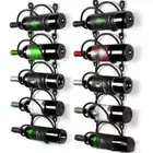 Iron Wine Rack Black/White Wine Display Shelf Wine Bottle Holder Home