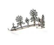 40ct Diamond 925 Sterling Silver Bridal Tiara Jewelry