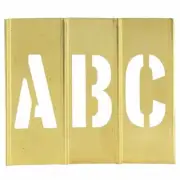 MyBoxSupply 1" Letter/Number Brass Stencils, 45 Per Case