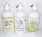 SET 3 CRABTREE & EVELYN LAVENDER SUMMER HILL SWEET ALMOND 16.9 OZ BODY LOTIONS