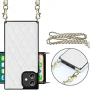 Cross body Lanyard Cover for iPhone 12 Mini Case - White