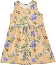 [Caihoyu] Girl Easter Dress Toddler A-line Party Dresses Summer Active Playwear, Multicolor10, 8 Years