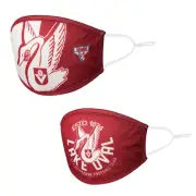 Sydney Swans AFL 2 Pack Adult Washable Face Masks Christmas Gift